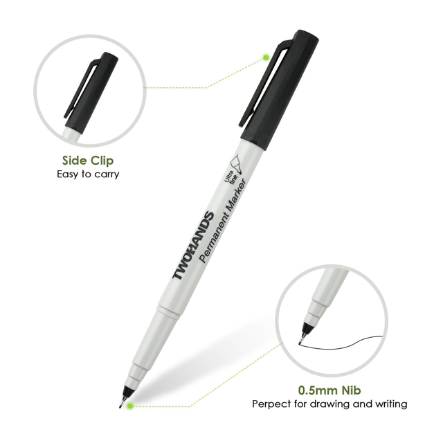 Black 0.5mm Permanent Marker for Drawing