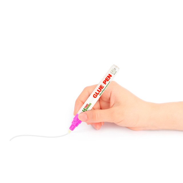 White Color Quick Drying Glue Pen for DIY Painting