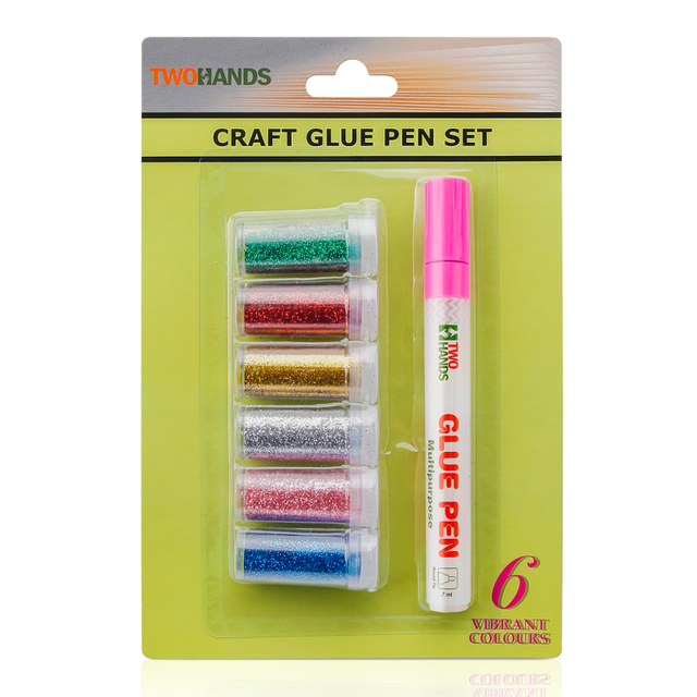 3mm Bullet Tip Liquid Glue Pen With Glitter Powder