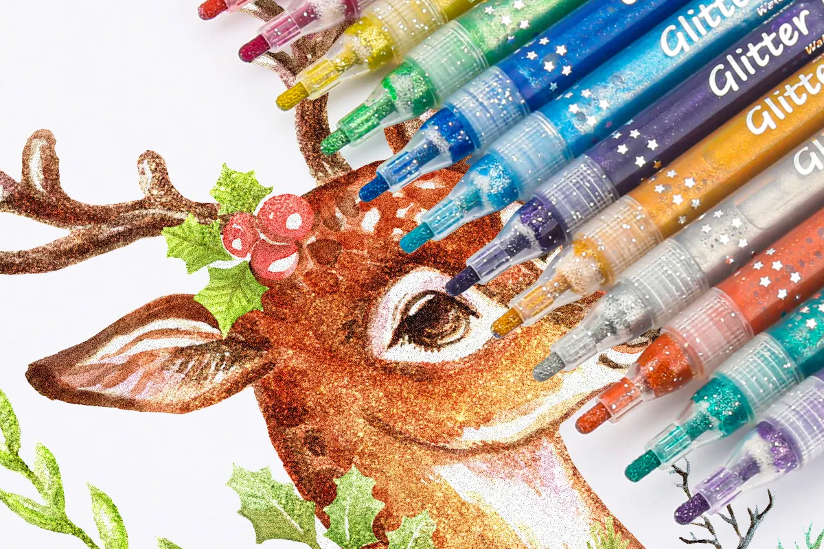 How To Use A Glitter Marker on Paper