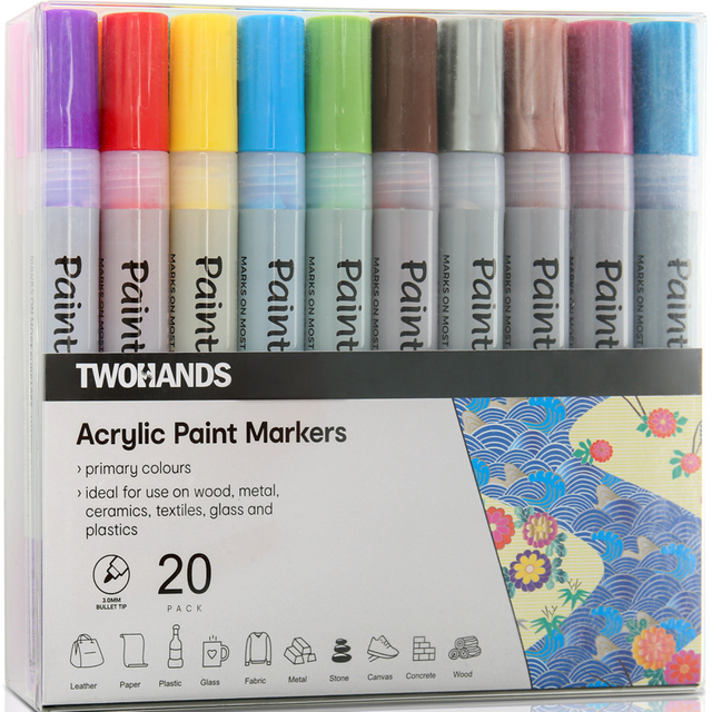 Non-toxic Acrylic Paint Pen 20 Colors