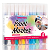 12colors Waterproof Water-based Paint Marker for Stones Glass